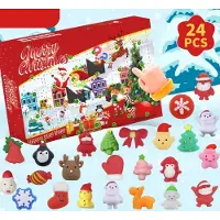 OCreon Calendrier de l'Avent 2025 - Coffret de 24 pièces - Comptez les 24 jours jusqu'à Noël avec Mochi