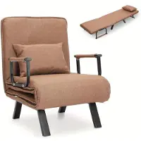 Selius Fauteuil inclinable convertible en lit - Fauteuil convertible - Canapé-lit - Fauteuil relax - Canapé-lit - Multifonctionnel