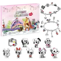 OCreon Calendrier de l'Avent 2026, pour enfants, filles, bijoux, bracelets avec charms