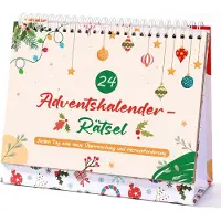 OCreon Calendrier de l'Avent avec énigmes, pour adultes et enfants, idéal pour les cadeaux de Noël