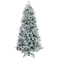 Selius Arbre de Noël artificiel - Arbre de Noël décoratif - Arbre de Noël avec branches - Arbre de Noël décoré - Arbre de Noël enneigé