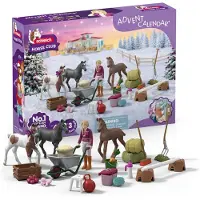 OCreon Club équestre - Calendrier de l'Avent, merveille de Noël, poulains - 34 pièces