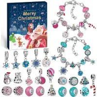 OCreon Calendrier de l'Avent 2026 pour enfants, filles - Calendrier de l'Avent, bijoux, 24 surprises, calendrier de Noël, bijoux, activités créatives, cadeaux