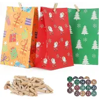 OCreon Calendrier de l'Avent à remplir - Calendrier de Noël - Calendrier fait maison