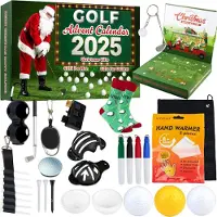 OCreon Calendrier de l'Avent golf 2024 : calendrier de compte à rebours pour les golfeurs