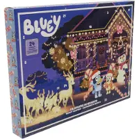 OCreon Calendrier de l'Avent Bluey - 24 surprises - Cadeau pour enfants - Activités et jouets - Noël pour les enfants