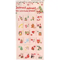 OCreon Calendrier de l'Avent à remplir - Calendrier de l'Avent flexible et réutilisable avec 24 compartiments pour préparer l'arrivée de Noël