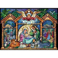 OCreon Calendrier de l'Avent puzzle de 1000 pièces de la société Vermont Christmas Company - 24 sections de puzzle à compléter - Comptez les jours jusqu'à Noël chaque jour de décembre