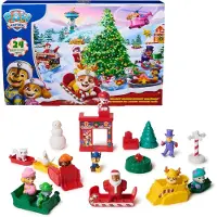 OCreon Calendrier de l'Avent PAW Patrol : Noël, avec 24 surprises, figurines, véhicules miniatures et accessoires