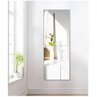 OCreon Carrés de miroir pleine hauteur - 30 x 40 cm - Lot de 2 miroirs adhésifs - Miroirs de salle de bain sans cadre