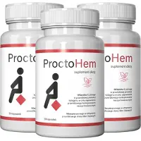 90100ct 3X Proctohem – Soulagement des hémorroïdes, amélioration de la circulation sanguine, 30 capsules