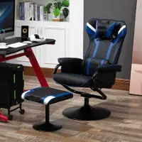 Selius Fauteuil relax - Chaise longue - Fauteuil avec repose-pieds - Dossier réglable jusqu'à 130° - Matériau résistant à l'eau