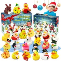 OCreon Calendrier de l'Avent Canards 2025 - Calendrier de l'Avent Canards en Peluche - 24 jours de Noël - Canards qui font des bruits pour les garçons et les filles de 1 à 12 ans