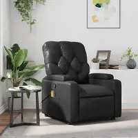 Selius Fauteuil réglable - Fauteuil relax - Fauteuil de repos - Similicuir - Dossier réglable jusqu'à 135 degrés