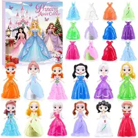 OCreon Calendrier de l'Avent 2026 pour filles, thème princesse - Calendrier de Noël de 24 jours