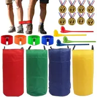 Silecomplaza Jeux de jardin pour enfants et adultes, ensemble de 24 pièces, amusants et interactifs