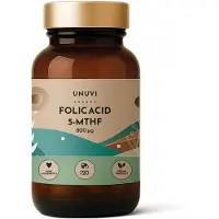 UNUVI - Folate méthylé (5-MTHF), 800 mcg | 120 capsules végétales