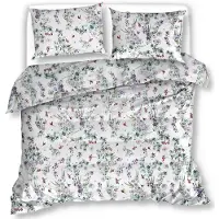 EStilex Ensemble de literie 18873 Percale de coton Fleurs violettes