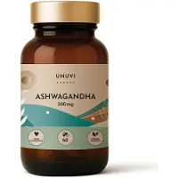 UNUVI Ashwagandha 300 mg, 60 capsules végétales, complément alimentaire pour le stress, la relaxation et l'énergie,
