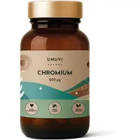 UNUVI Chrompicolinate 200 mcg, 120 capsules végétales. Pour contrôler l'appétit, la glycémie et le métabolisme.