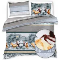 Collection World Parure de lit 388 Satine de Coton 160x200