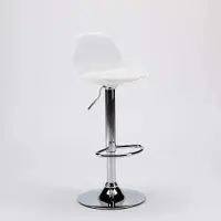 Superstool New Orleans Tabouret de bar et de cuisine design avec console en cuir - Blanc