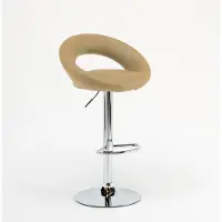 Superstool Tabouret de bar de cuisine haut pivotant avec repose-pieds réglable Chicago - Beige