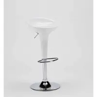 Superstool Tabouret de bar design San Francisco Chaise de bar et de cuisine, réglable en hauteur et pivotante - Blanc