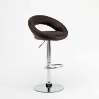 Superstool Tabouret de bar de cuisine haut pivotant avec repose-pieds réglable Chicago - Marron