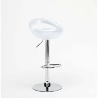 Superstool Cuisine haute tabouret de bar péninsule pivotant repose-pieds réglable Hollywood - Blanc