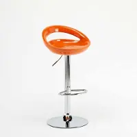 Superstool Cuisine haute tabouret de bar péninsule pivotant repose-pieds réglable Hollywood - Orange