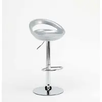 Superstool Cuisine haute Tabouret de bar péninsule pivotant repose-pieds réglable Hollywood - Gris