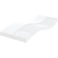 vidaXL Matelas mousse blanc 90x220 cm 7 zones dureté 20 ILD