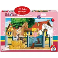 Schmidt Spiele Bibi & Tina Auf dem Martinshof, Kinderpuzzle, 100 Teile, Puzzle, Puzzlespiel, Ab 6 Jahren, 56187
