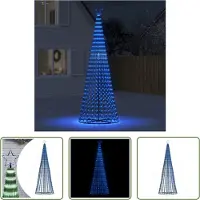 The Living Store Sapin de Noël en forme de cône 688 LED bleu 300 cm