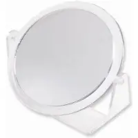 Dripio Miroir de voyage pour maquillage, 10 cm, grossissement 1x/3x, double face, avec support pivotant