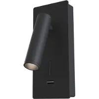 Maytoni Applique murale LED, spot mobile, métal noir