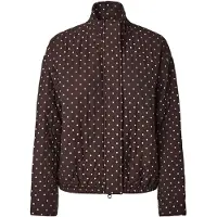 Pieces Veste mi-saison 'PCFAmilla' brun foncé / blanc