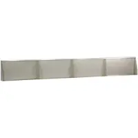 vidaXL Muret de soutènement, 4 pièces, 80 x 12 x 50 cm, acier inoxydable, argenté