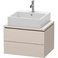 Duravit Meuble sous-lavabo L-Cube pour console, Compact, suspendu, 2 tiroirs, 620x400x477mm, LC580508383