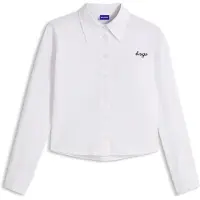 HUGO Chemisier Relaxed court en coton Oxford