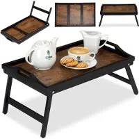 Gockowiak Plateau de petit-déjeuner escamotable AURELIA RUSTIC