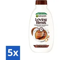 Garnier Shampooing Loving Blends Lait de coco et Macadamia 300 ml - Pack avantage - 5 pièces