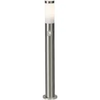 Brilliant Lampe d'extérieur Chorus | lampe d'extérieur sobre | acier inoxydable/plastique | détecteur de mouvement | IP44 | 1x E27 max. 40 W