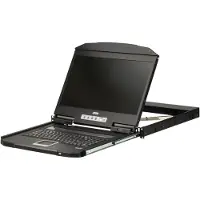 Aten CL3700NW FR Console LCD courte profondeur Single Rail 18,5" (USB HDMI), disposition DE