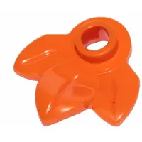 LEGO 50x Elément végétal avec 3 feuilles, orange