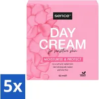 Sence Crème de jour pour peaux sensibles 50 ml - Pack avantage - 5 pièces