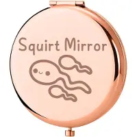 Dripio Miroir, rond, diamètre 6,5 cm, double face avec grossissement, compact