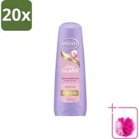 Unilever 20 flacons de revitalisant Andrélon Extra Brillance - 200 ml - Lot économique - 20 pièces