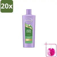 Unilever 20 flacons de shampooing Andrélon, à utiliser quotidiennement, à l'huile de tournesol, 400 ml - Pack économique - 20 pièces